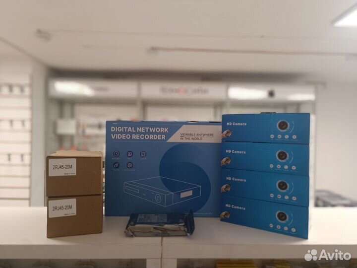 Готовый комплект наружного видеонаблюдения Hiseeu