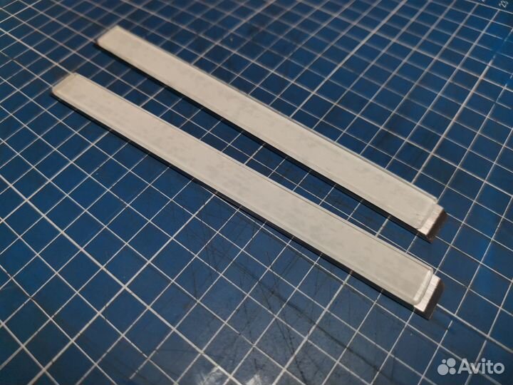 Стеклянный притир на бланке. Алюминиевый бланк