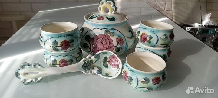 Антикварный сервиз - компотница