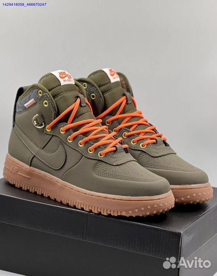 Кроссовки Nike Air Force 1 Duckboot (с мехом) (Арт.92449)