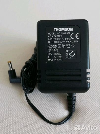 Блок питания thomson 5-4090A 4.5V/0.6A