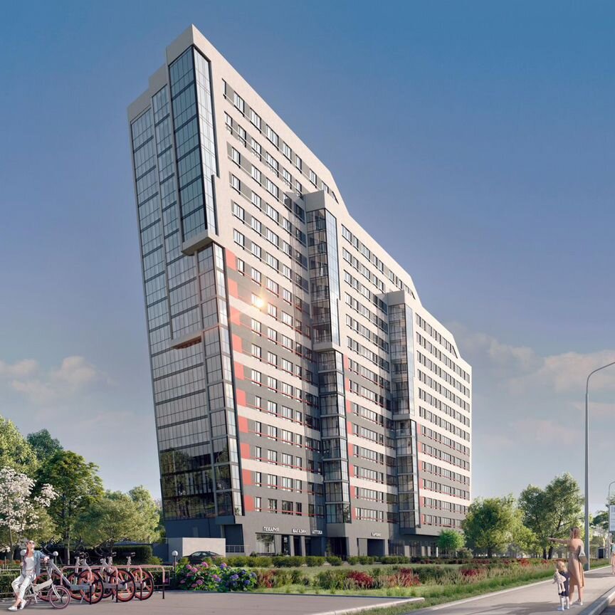 2-к. квартира, 56,5 м², 7/17 эт.