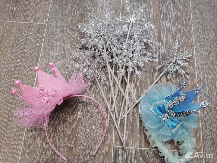 Бант куклы, Волшебные палочки, Короны, Снежинки