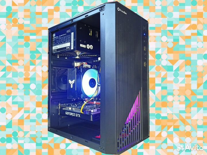 Игр пк Xeon E5-2670 v3 (12/24) GTX1650super-4Gb 16