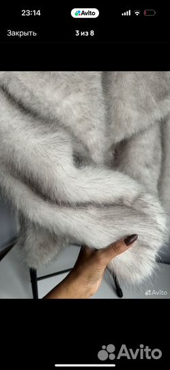 Шуба из экомеха женская