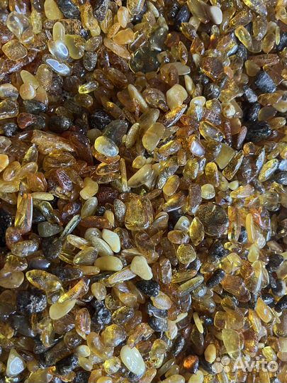 Янтарные бусины