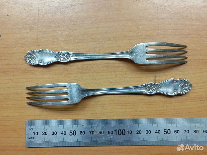 Столовые вилки СССР мельхиор мнц