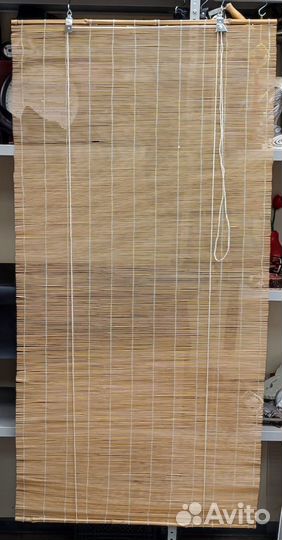 Бамбуковая штора рулонная 80 х 160 см