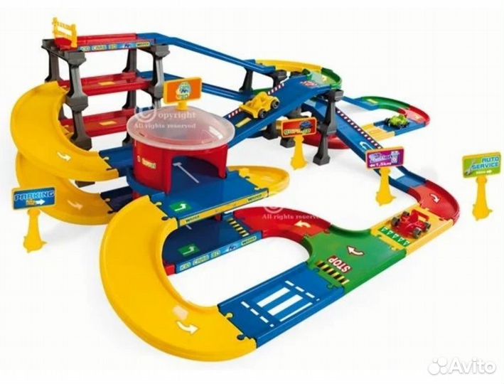 Мультипаркинг Kid Cars 3D Wader 9,1 м. Гараж, трек