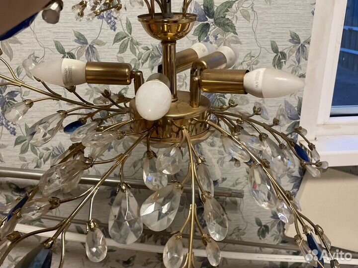 Люстры хрустальные бу