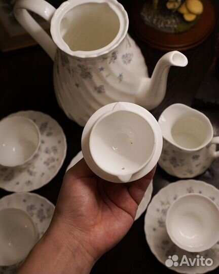 Wedgwood кофейные сервиз с незабудками, Англия