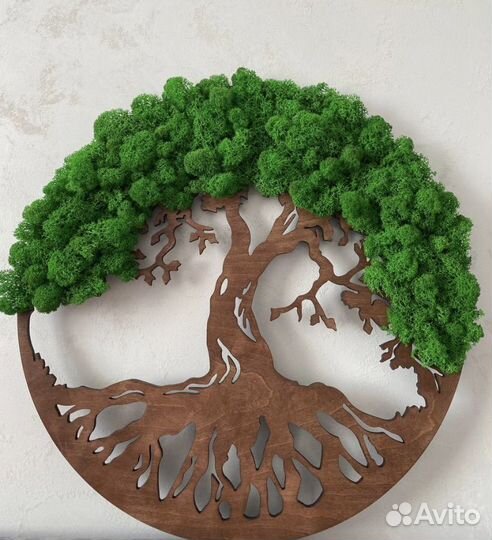 Панно из мха