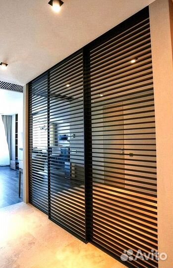 Реечная раздвижная дверь