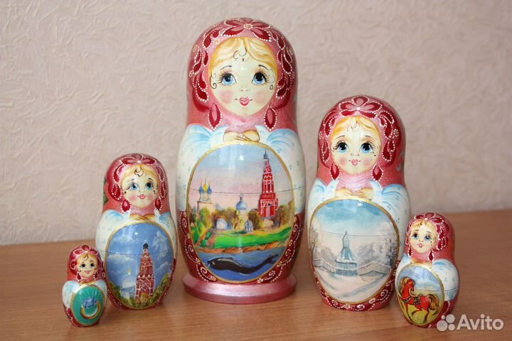 Матрешка деревянная расписная