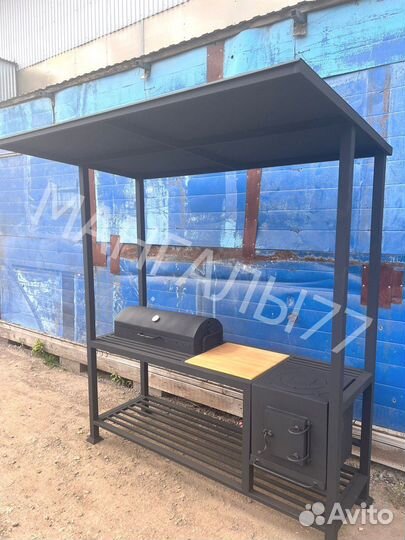 Мангал в стиле лофт