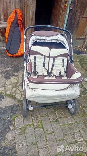 Коляска детская Geoby sс705-Х трансформер двойная