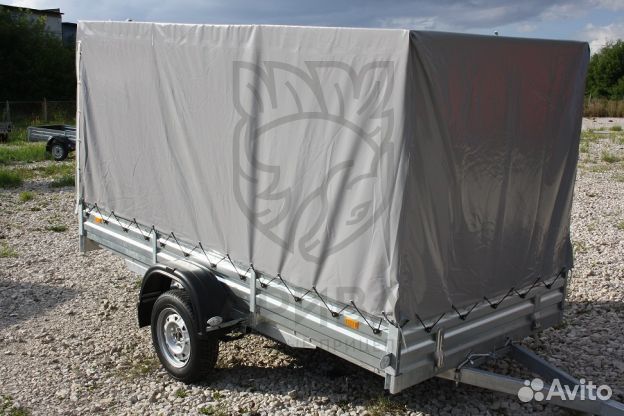 Прицеп 17.022 для скутеров, техники с тентом 150см