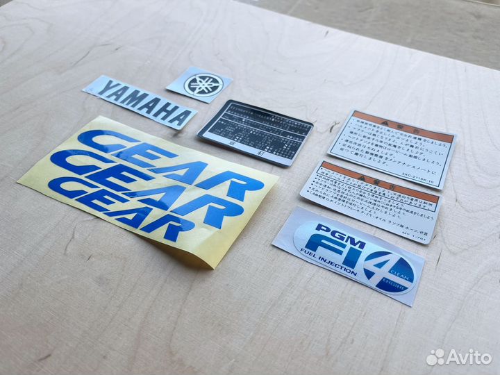 Наклейки yamaha gear 4t ua06j us07j ua08j