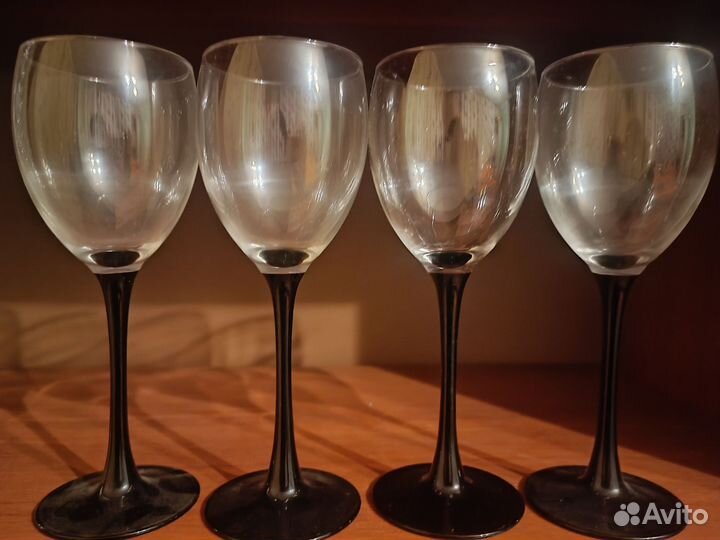 Хрустальные фужеры бокалы разные