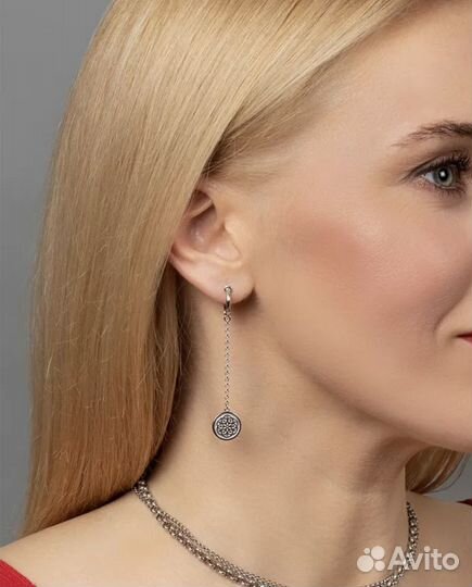 Серьги серебро