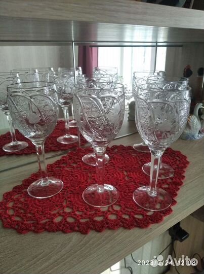 Хрустальные фужеры СССР