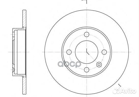 Диск тормозной 608600 Road house