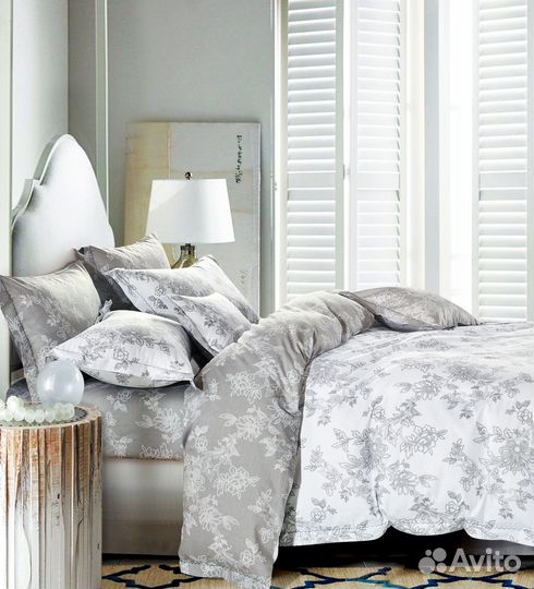 Постельное бельё Cristelle Amante сатин Евро 4 нав