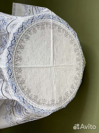 Скатерть лен Греция 115 на 115см