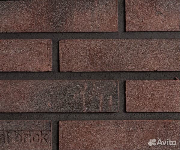 Минеральный кирпич Real Brick цвет Бордовый