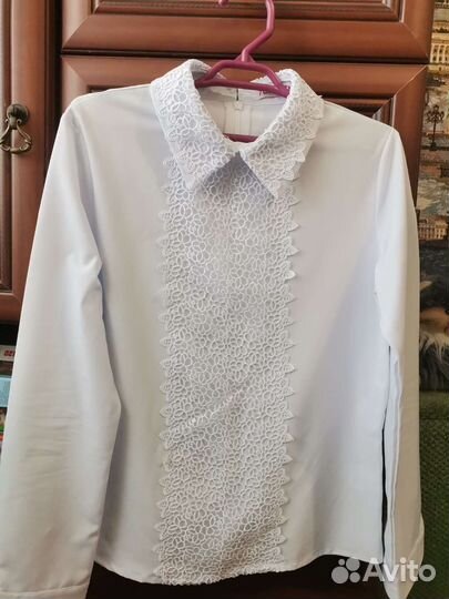 Блузка белая школьная
