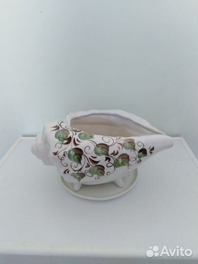 Декоративный цветочный горшок, керамика