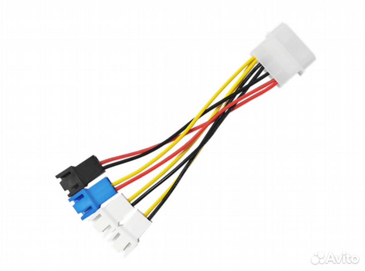 Переходник Molex на 4 вентилятора 2, 3, 4 pin