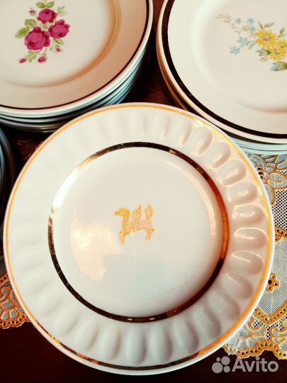 Фарфоровые тарелки СССР винтаж