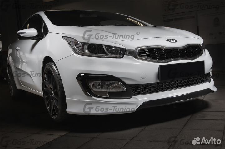 Юбка накладка передняя на Kia Pro Ceed JD