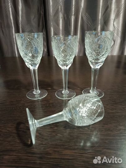 Фужеры хрустальные, стопки