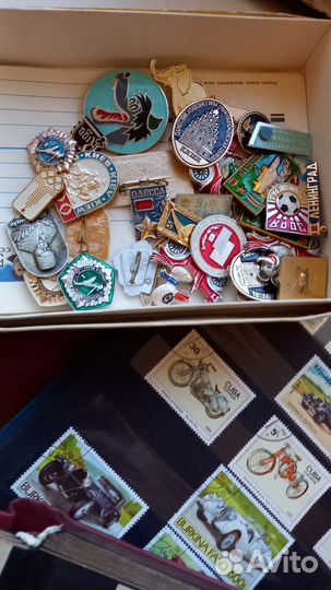 Почтовые марки СССР, значки