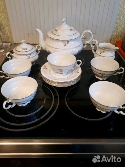 Чайный сервиз Чехия на 5 персон