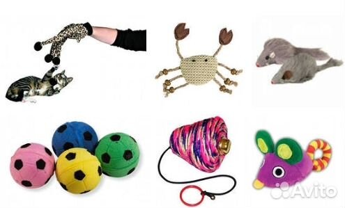 Игрушки для собак и кошек, грызунов и птиц