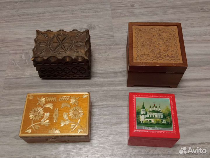 Старые Шкатулки Коробки Плетенки Хрусталь