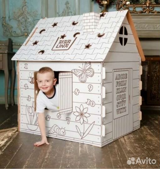 Детский игровой домик из дерева