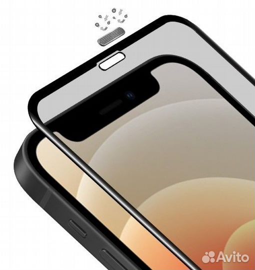 Защитное стекло 3D с сеточкой 12Mini