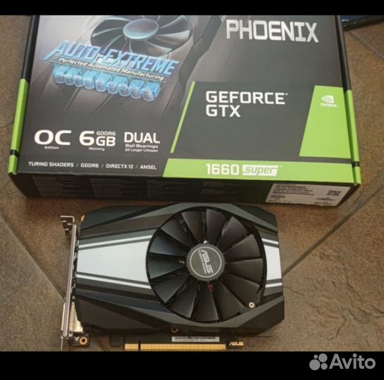 Видеокарта Asus GTX 1660 super 6gb