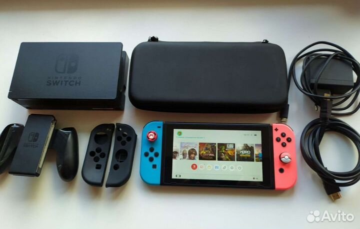 Чипованная Nintendo Switch 300Gb + 40Игр Чип HWFly