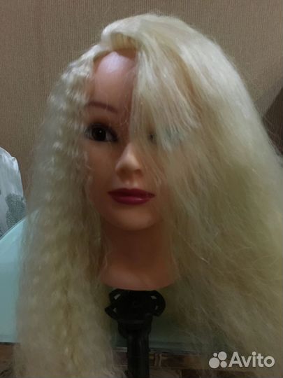 Голова манекена с натуральными волосами