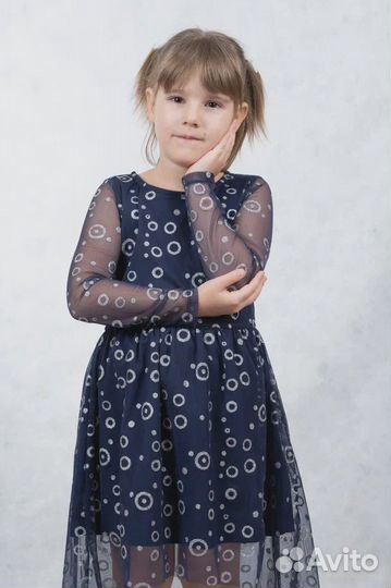 Детское нарядное платье 128