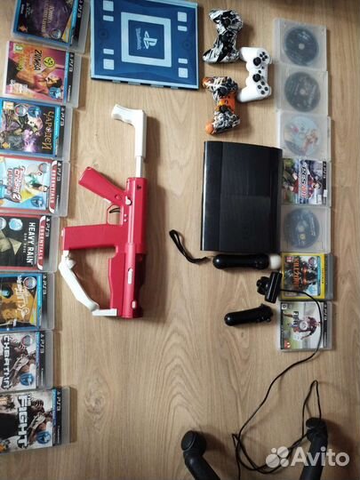 Игровая приставка ps3 super slim прошитая