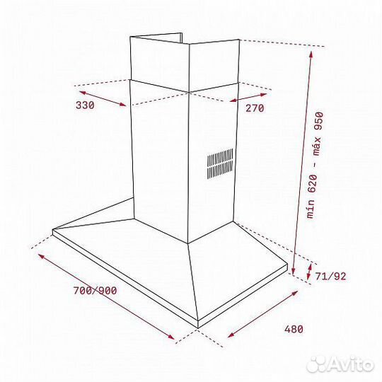 Вытяжка teka tikal DSS 985 inox(40437010)