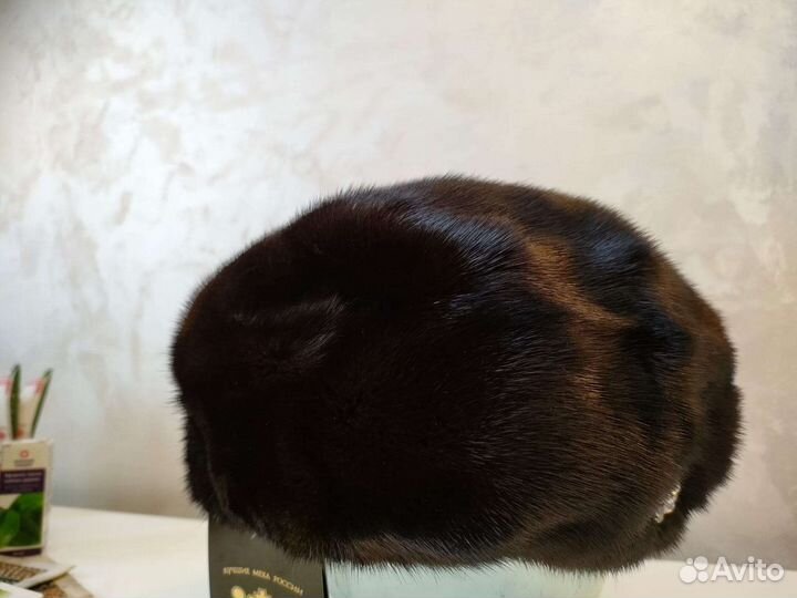 Норковый берет мягкий
