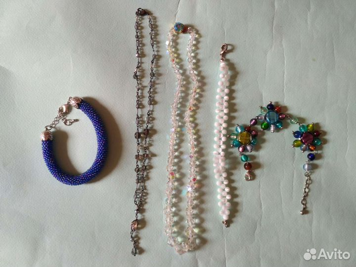 Бусы браслеты стекло пакетом цена за всё