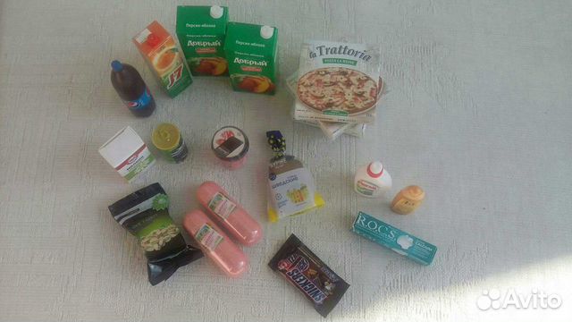 Игрушки Мини- Продукты В наличии есть 18 предметов